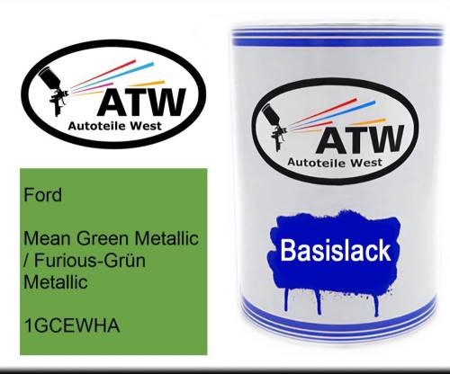 Ford, Mean Green Metallic / Furious-Grün Metallic, 1GCEWHA: 500ml Lackdose, von ATW Autoteile West.